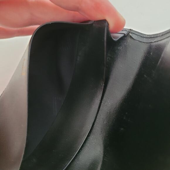 Dunhill Designer Card Wallet Black Bifold Leather Folding Small Logo Vintage - Picture 7 of 11